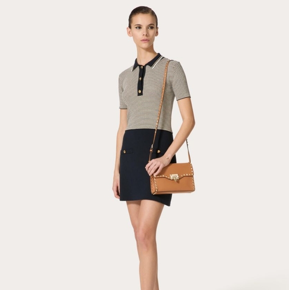 SOLD-💜Host Pick💜BWT Valentino Garavani ROCKSTUD GRAINY CALFSKIN CROSSBODY BAG - Picture 10 of 14